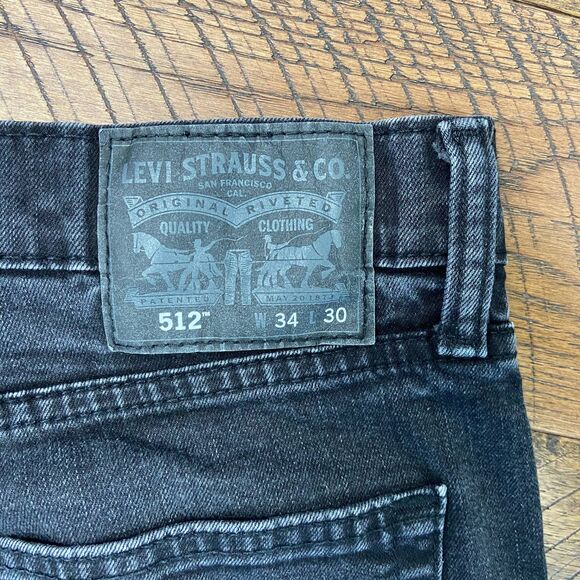 LEVI 512 high rise vintage black jean - Picture 5 of 6